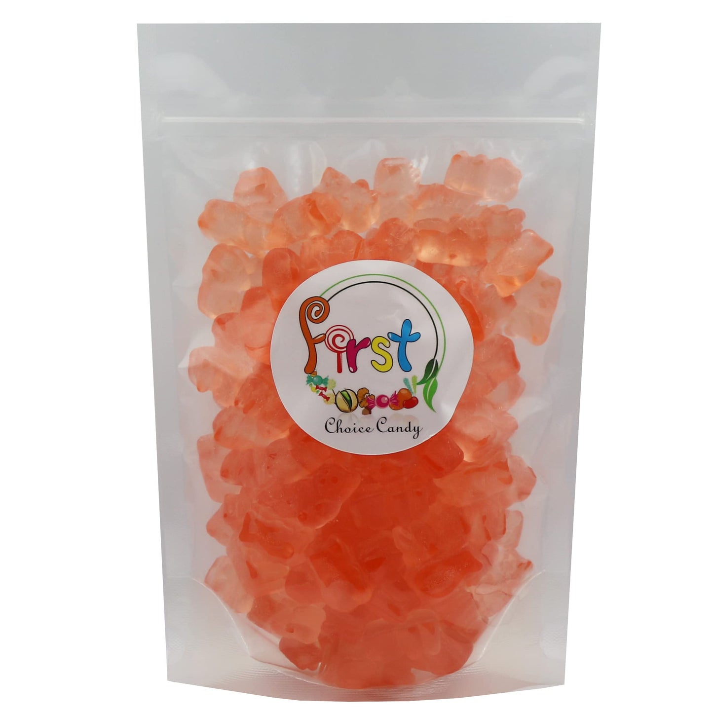 FirstChoiceCandy Gummy Bears (Pink Grapefruit, 1 Pound (Pack of 1))