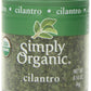 Simply Organic Cilantro Leaf Cut & Sifted Certified Organic, 0.14-Ounce Containers (Pack of 6)