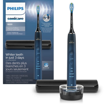 Philips Sonicare 9000 Special Edition Rechargeable Toothbrush, Blue/Black, Hx9911/92