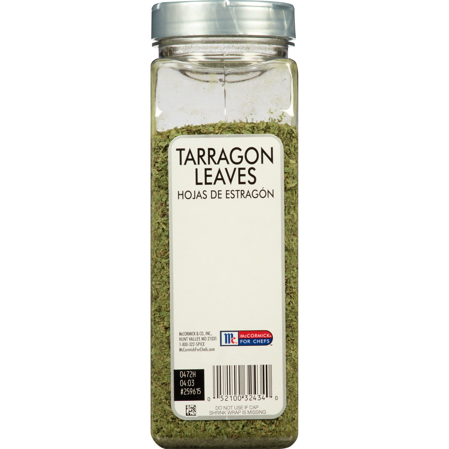McCormick Culinary Dried Tarragon Leaves, 3.5 oz - Perfect for Sauces, Salads, Dressings, and Marinades