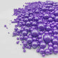Edible Purple Pearls Sugar Sprinkles 120G/4.23 Oz, Mix Size Candy Pearl For Cake Decorating And Cupcake Toppers, Cookie Decorati