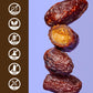 Realsy Organic Pitted & Stuffed Medjool Dates, Gluten-Free, Vegan, Peanut Butter 5 Pack