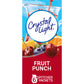 Crystal Light Fruit Punch Artificially Flavored Powdered Drink Mix, 72 ct Pack, 12 Canisters of 6 Pitcher Packets
