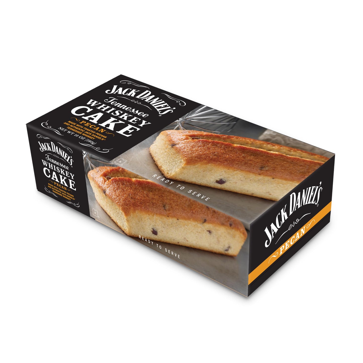 The Great Spirits Baking Co. Whiskey Pecan Cake, Authentic Dessert, 10 oz, Kosher Dairy