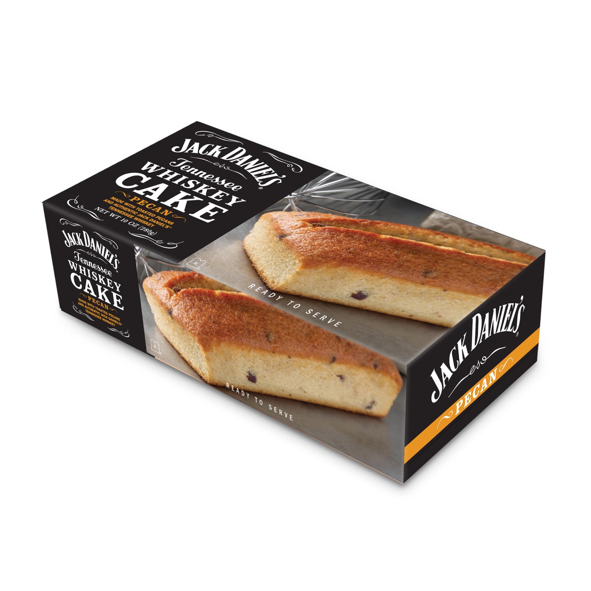 The Great Spirits Baking Co. Whiskey Pecan Cake, Authentic Dessert, 10 oz, Kosher Dairy