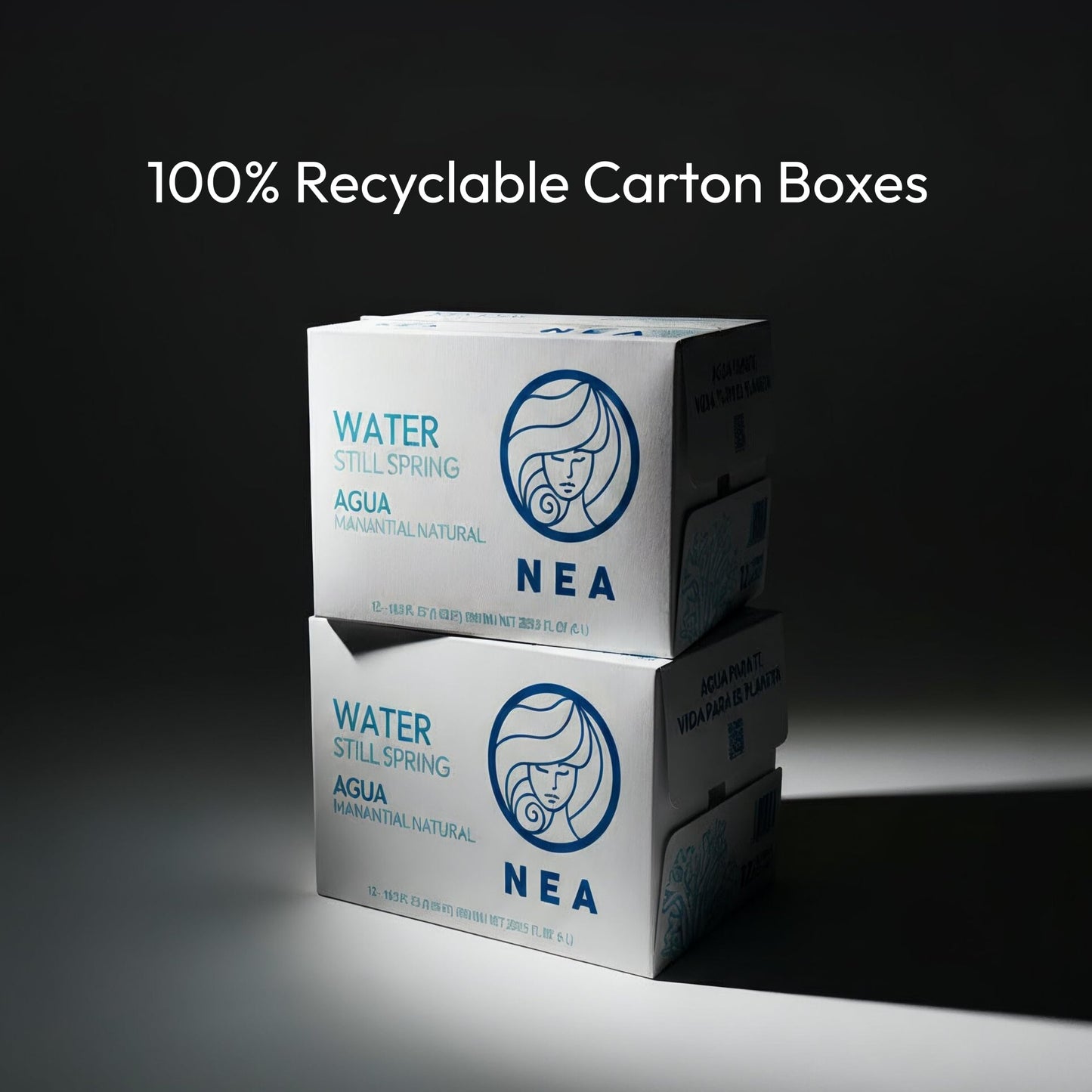 NEA Canned Water - Austrian Alps Spring Mineral Water in Aluminum Cans - Plastic Free BPA Free 16.9oz (1 Case - Pack of 12)