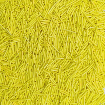 Yellow Jimmy Sprinkles Edible Mix Size Jimmies Cake Decorations Soft Jimmies For Topping Ice Cream, Cookies, Cakes, Wedding Part