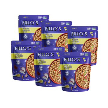 Fillo'S Mexican Mayocoba Beans - Ready To Eat Beans, Gluten-Free, Preservative-Free, Microwavable, Non-Gmo, Vegan Friendly, Plan