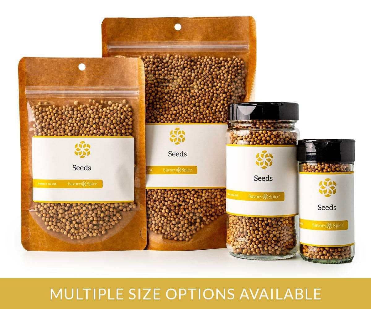 Savory Spice Ground Coriander Seeds - Freshly Ground Coriander Powder For Cooking | Gluten-Free Coriander Seasoning (Medium Jar