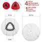 4 Pack Spin Mop Replacement Head - Includes 1 Rotating Mop Base - Easywring Mop Refills Compatible With O Ceda Mop Replace Head,
