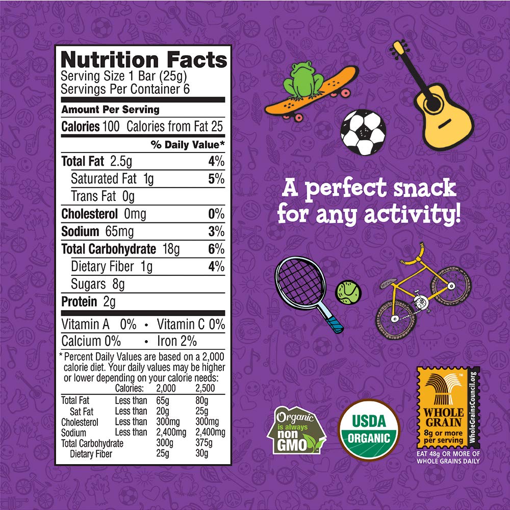 Annies Organic Chewy Granola Bars, Chocolate Chip, 6 Bars, 0.89Oz Each