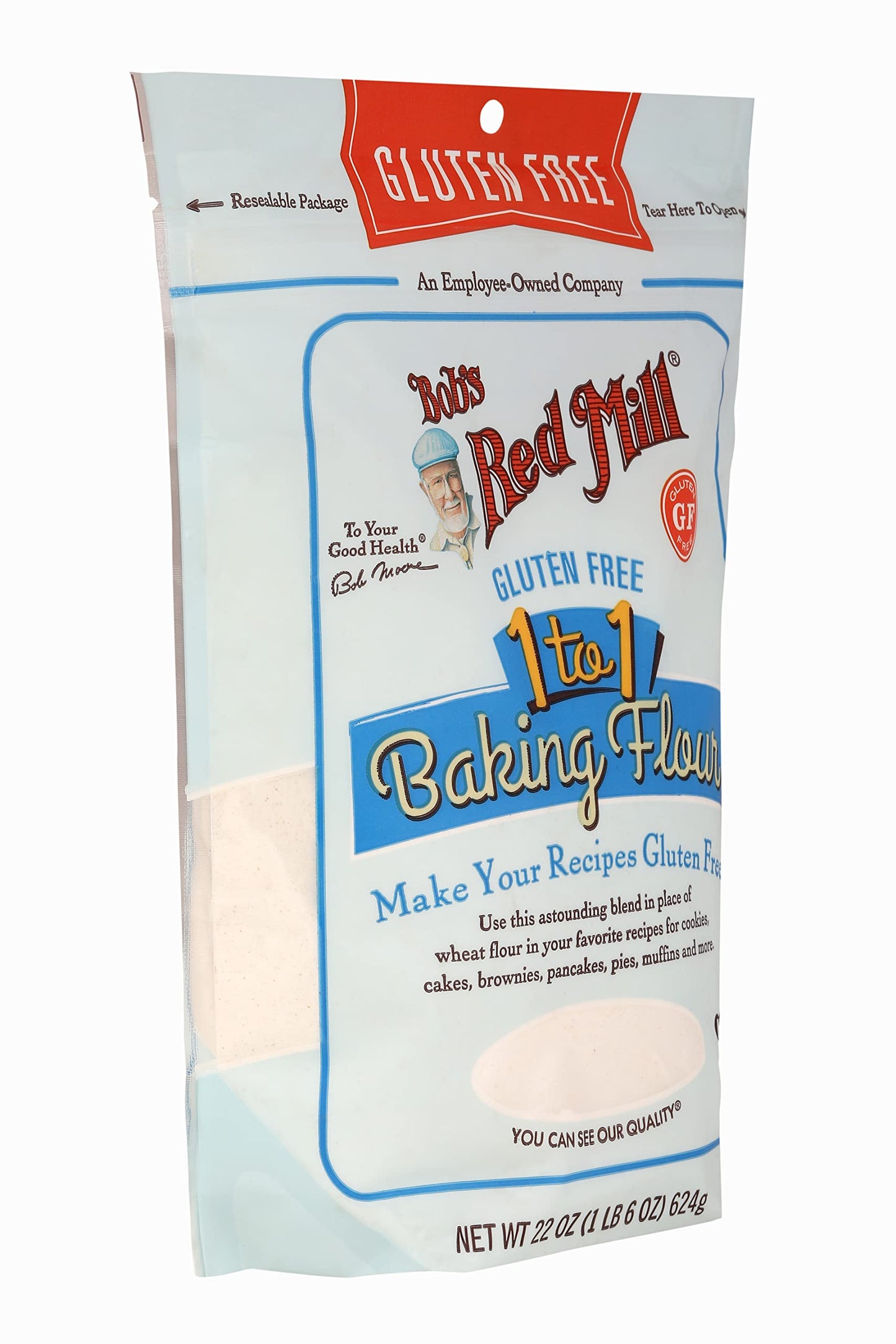Bob'S Red Mill Gluten Free 1 To 1 Baking Flour 22 Oz (623 Grams) Pkg