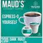 Maud's Espresso Coffee Pods, 200 ct, Dark Roast in Recyclable Single Serve Pods - 100% Arabica Coffee, Compatible with Keurig K 