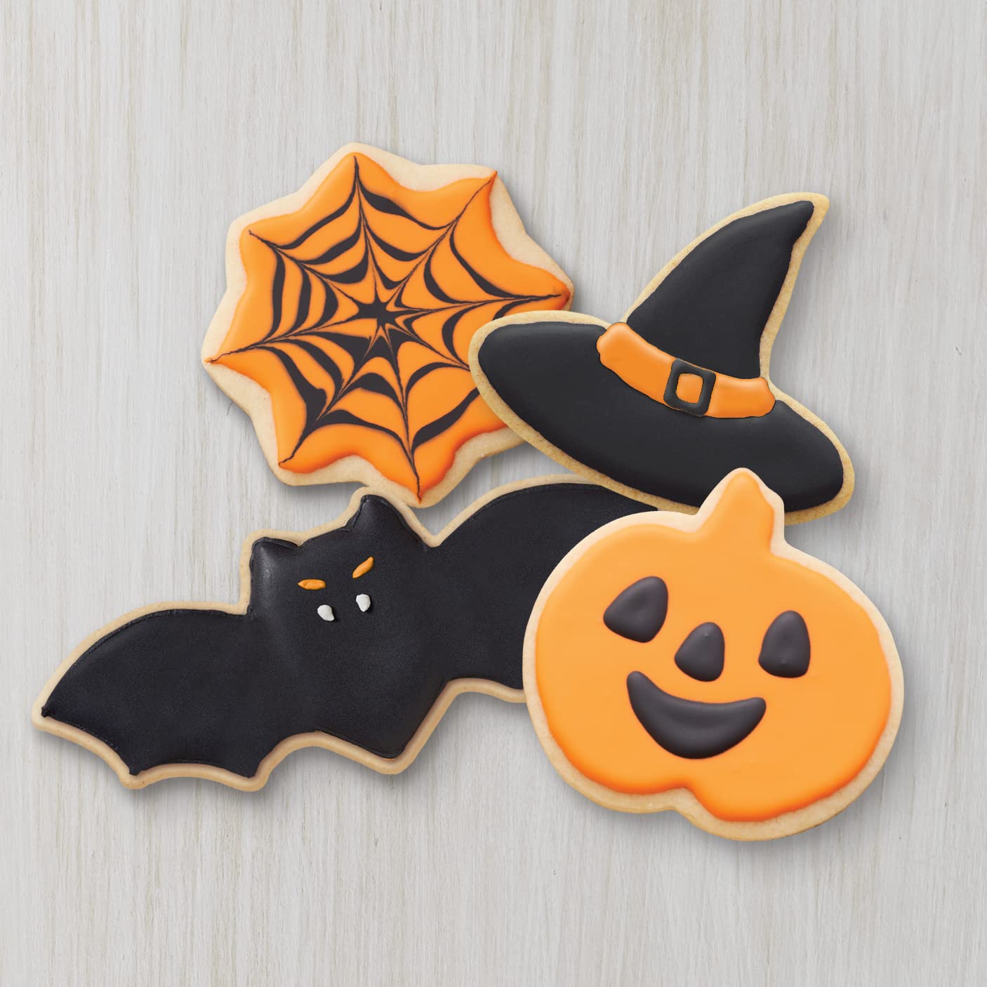 Food Items Cookie Icing ORNG Blck, Orange & Black