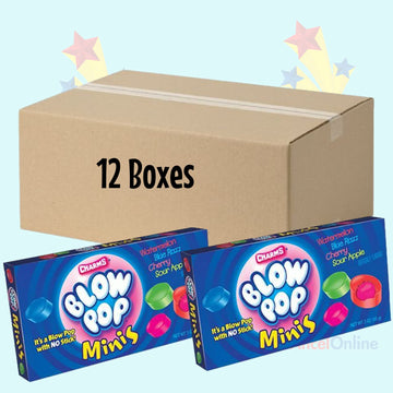 Charms Blow Pops Minis Theater Box, 3.5 Oz (Pack Of 12)