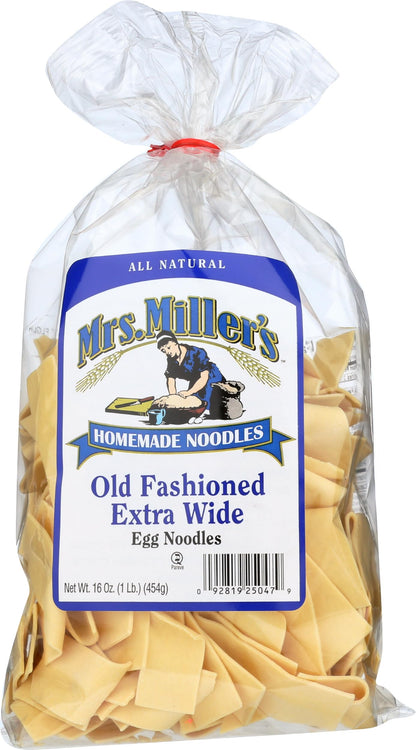 Mrs. Millers Homemade Old Fashioned Egg Noodles, Extra Wide, 16 OZ (Pack of 1)