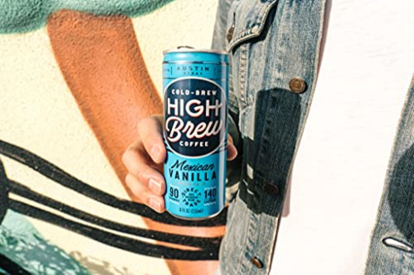 High Brew Coffee, Cold Brew Coffee, Mexican Vanilla, 8 Fl Oz, Ready-To-Drink (Pack Of 12)