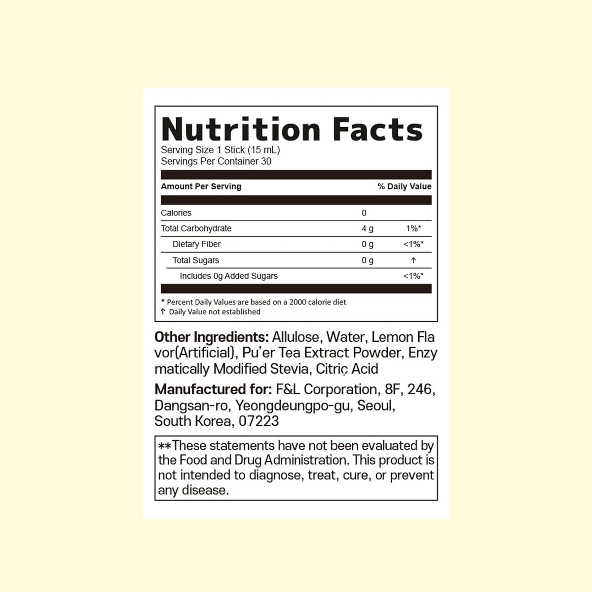 Liveling Apple Cider Vinegar Drink Sticks – Sugar-Free, 30 Packets