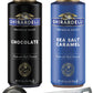 Ghirardelli Sea Salt Caramel and Chocolate Flavored Sauce 16 oz Squeeze Bottles (Pack of 2) with Ghirardelli Stamped Barista Spo