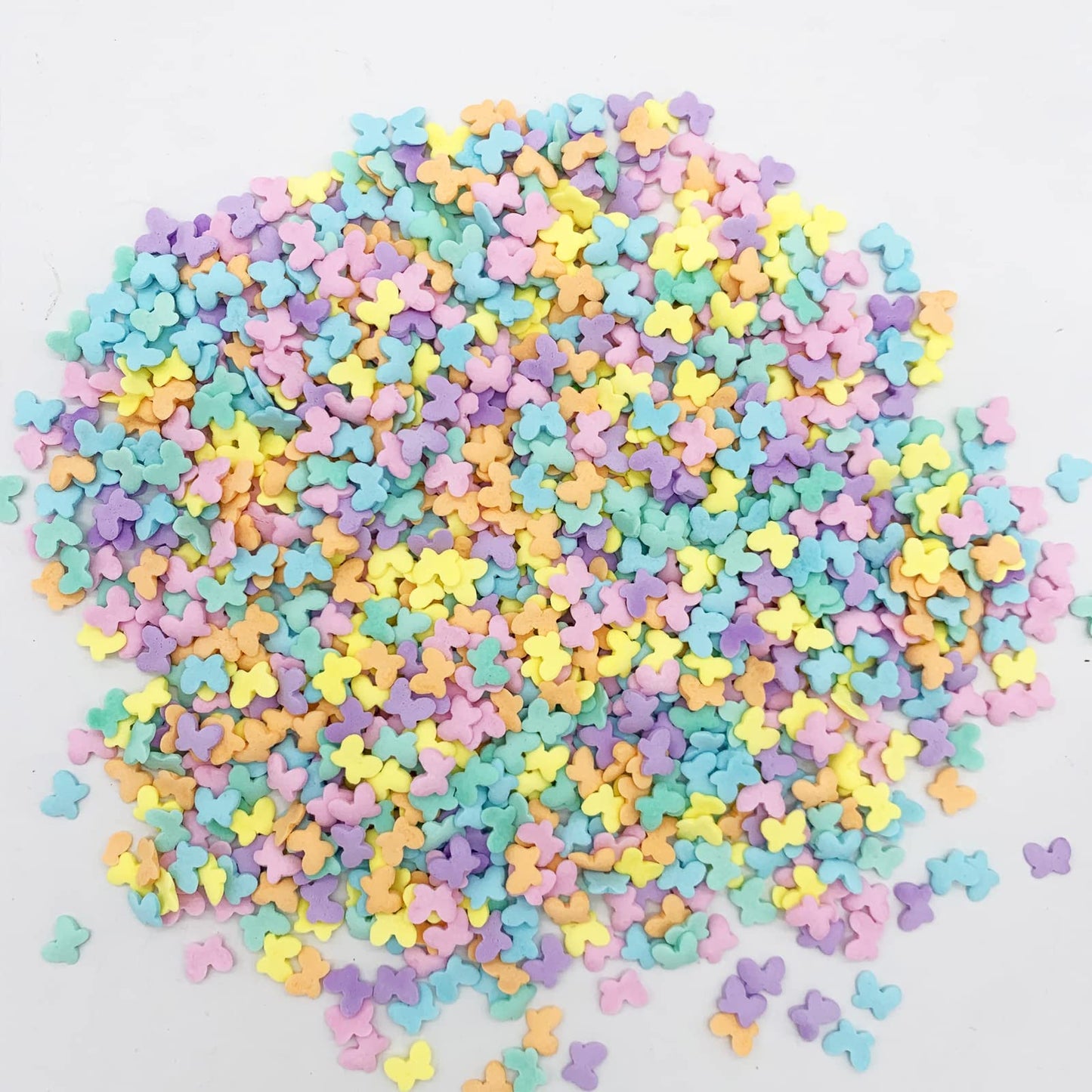 Multicolor Butterflies Sprinkles Purple and Yellow Mixed Cupcake Cake Decoration Cake Cookie IceCream Donut 3oz