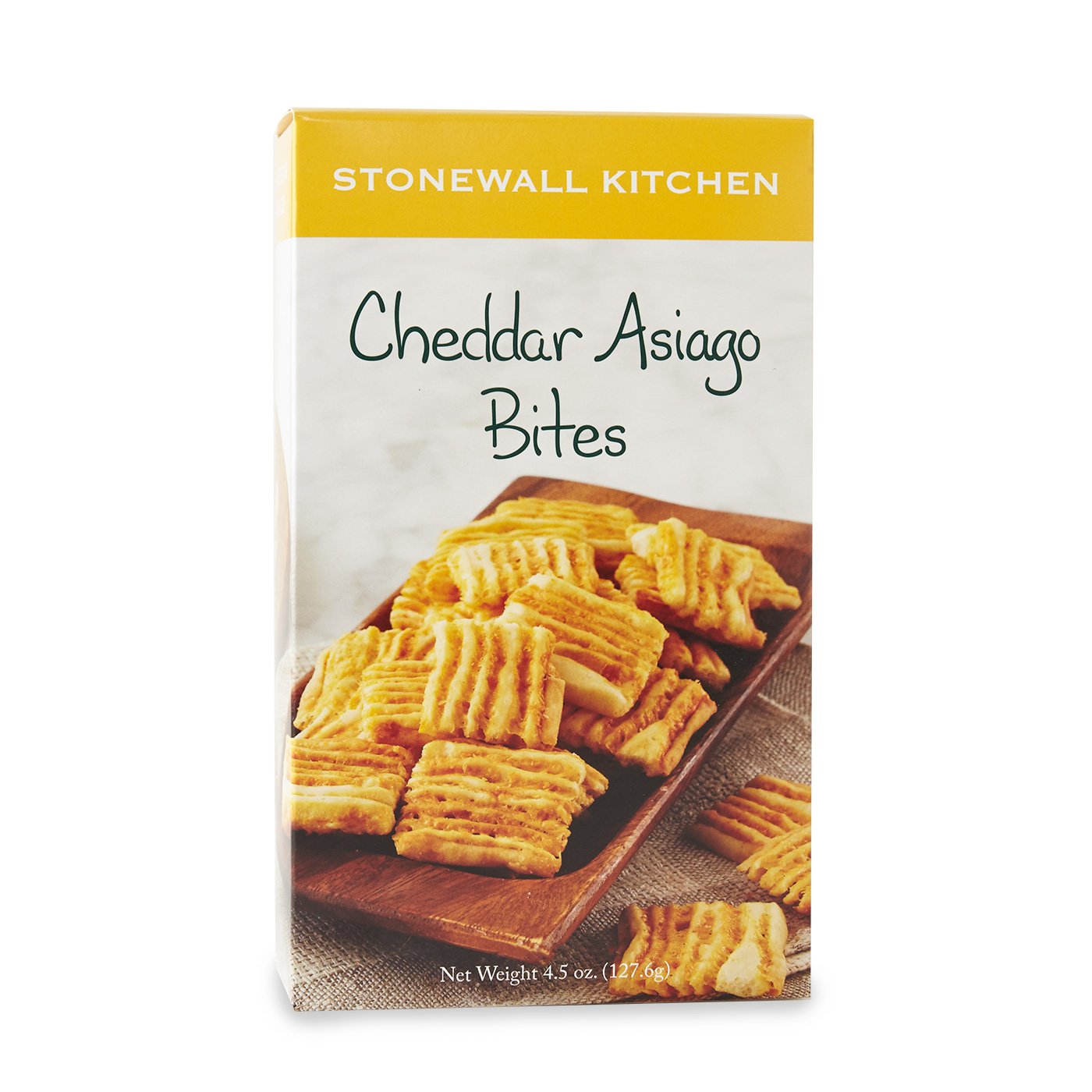 Stonewall Kitchen Cheddar Asiago Bites, 4.5 Ounce Box, Yellow, Pack of 1