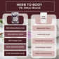 Herb To Body Purple Sea Moss - 4oz, Purple Sea Moss, Gold, 100% Wildcrafted from Saint Lucia Raw and Dried, Vegan Superfood with