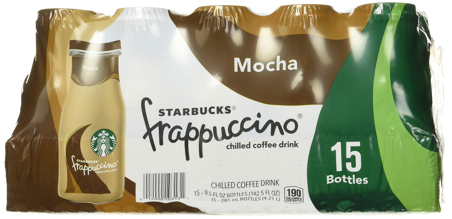 Starbucks Frappuccino, Coffee, 9.5 Fl Oz (15 Count) Glass Bottles