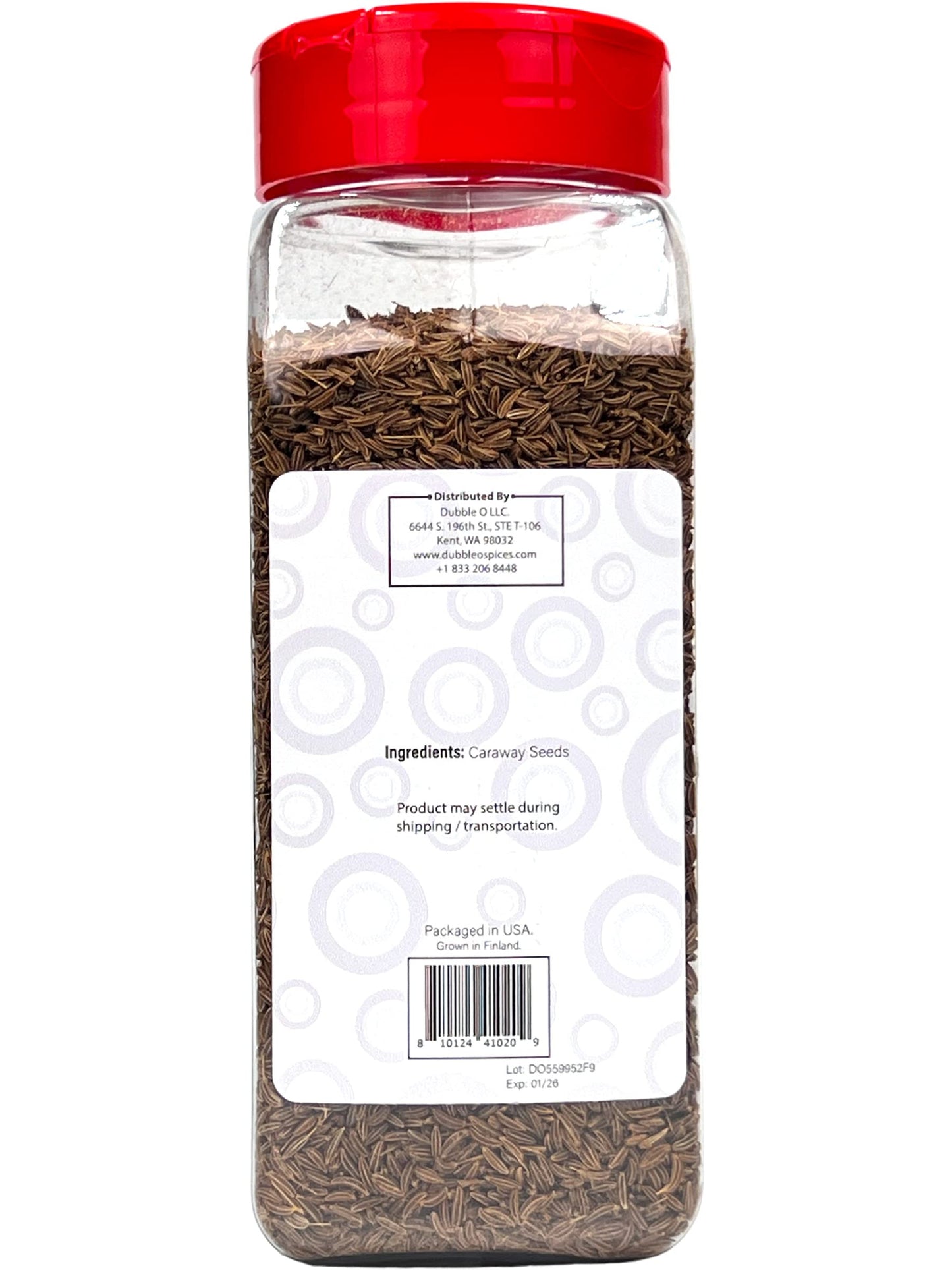 Caraway Seeds (Whole) - 8 Oz. - Non Gmo, Kosher, Halal, And Gluten Free - Dubble O Brand
