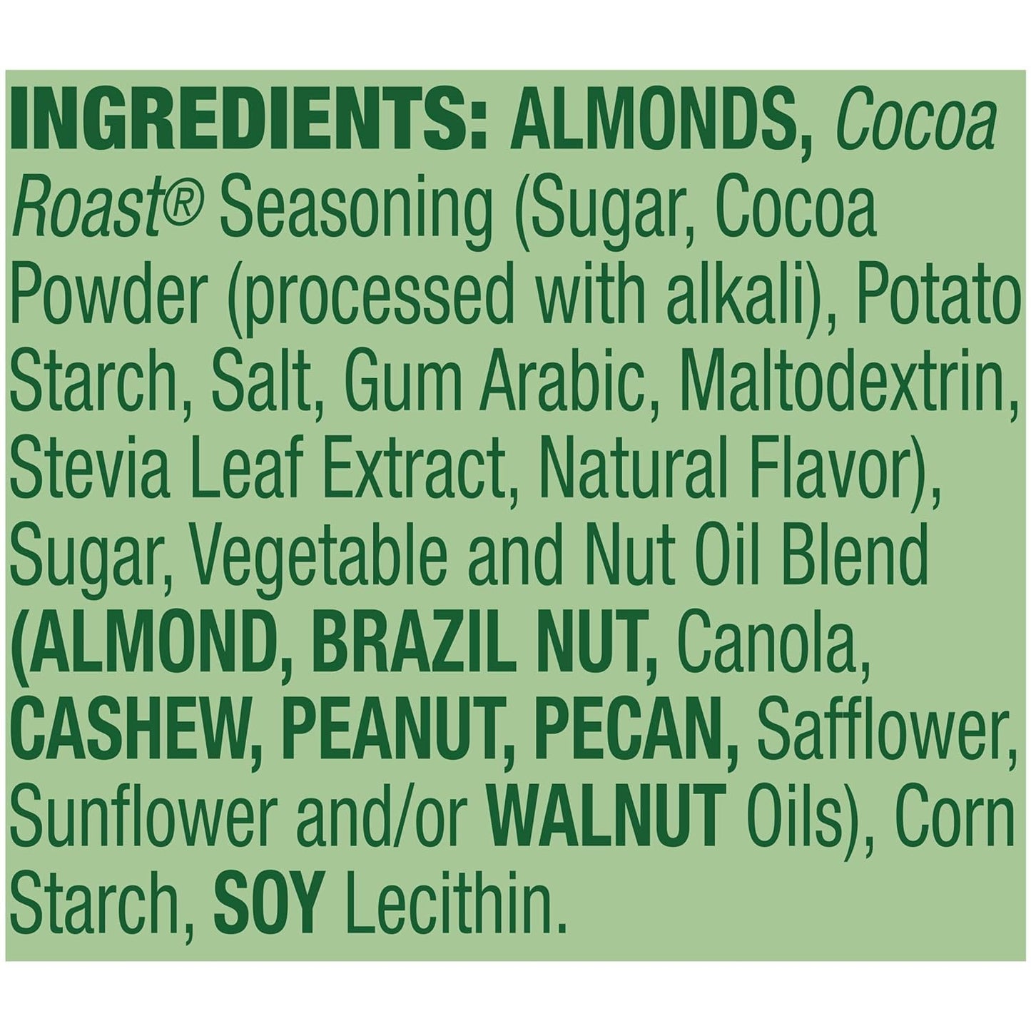Emerald Chocolate Cocoa Roast Almonds, On-The-Go, 100 Calorie Pack 7CT (Pack of 1)
