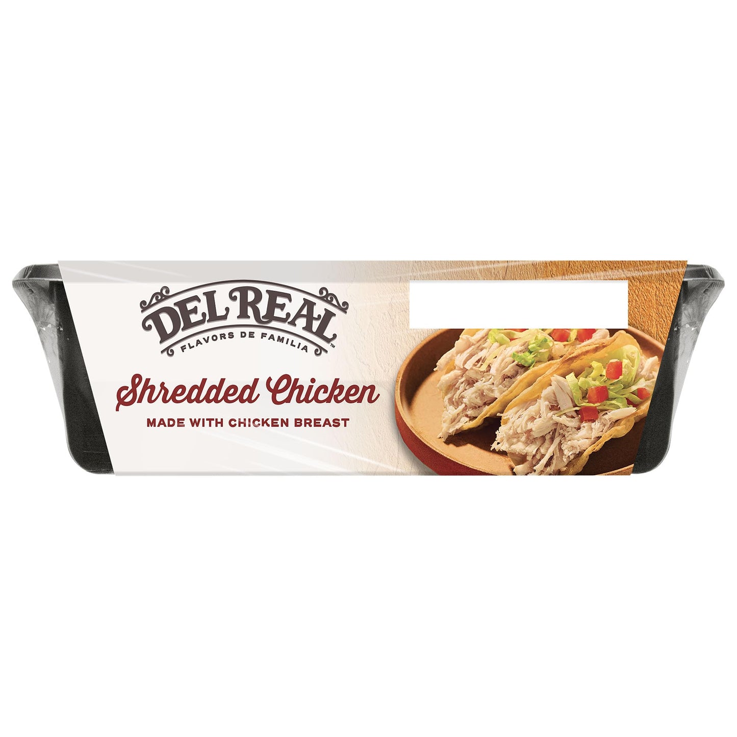 Del Real Foods Shredded Chicken, Pollo Deshebrado - Authentic Mexican, Ready to Eat, Family Size, Meal Prep Pack, Heat & Serve,