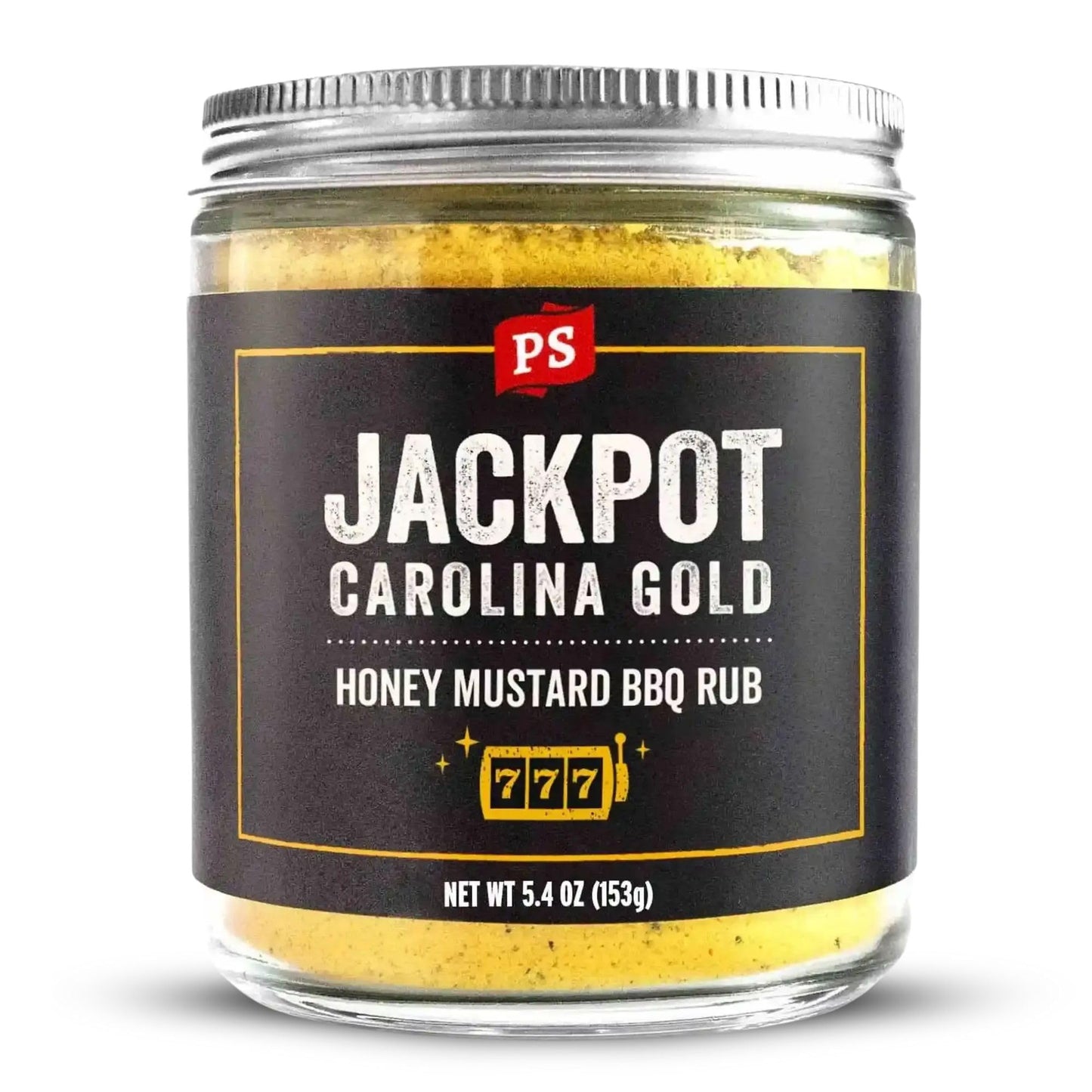 PS Seasoning Jackpot Carolina Gold BBQ Rub - Sweet & Tangy Mustard Flavor, 5.4 oz Pack