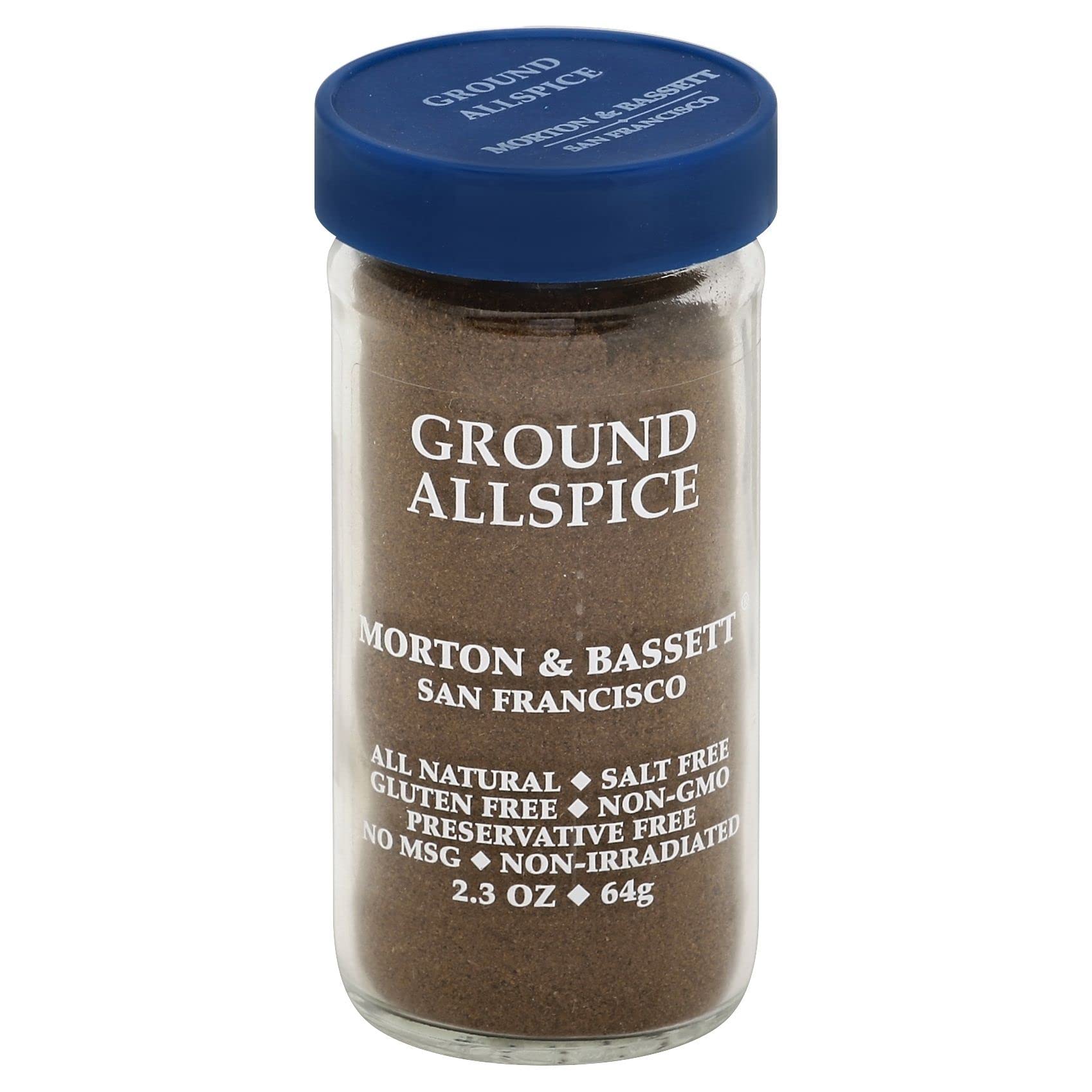 Morton & Bassett Ground Allspice, Salt-Free, Non-GMO, 2.3oz Jar