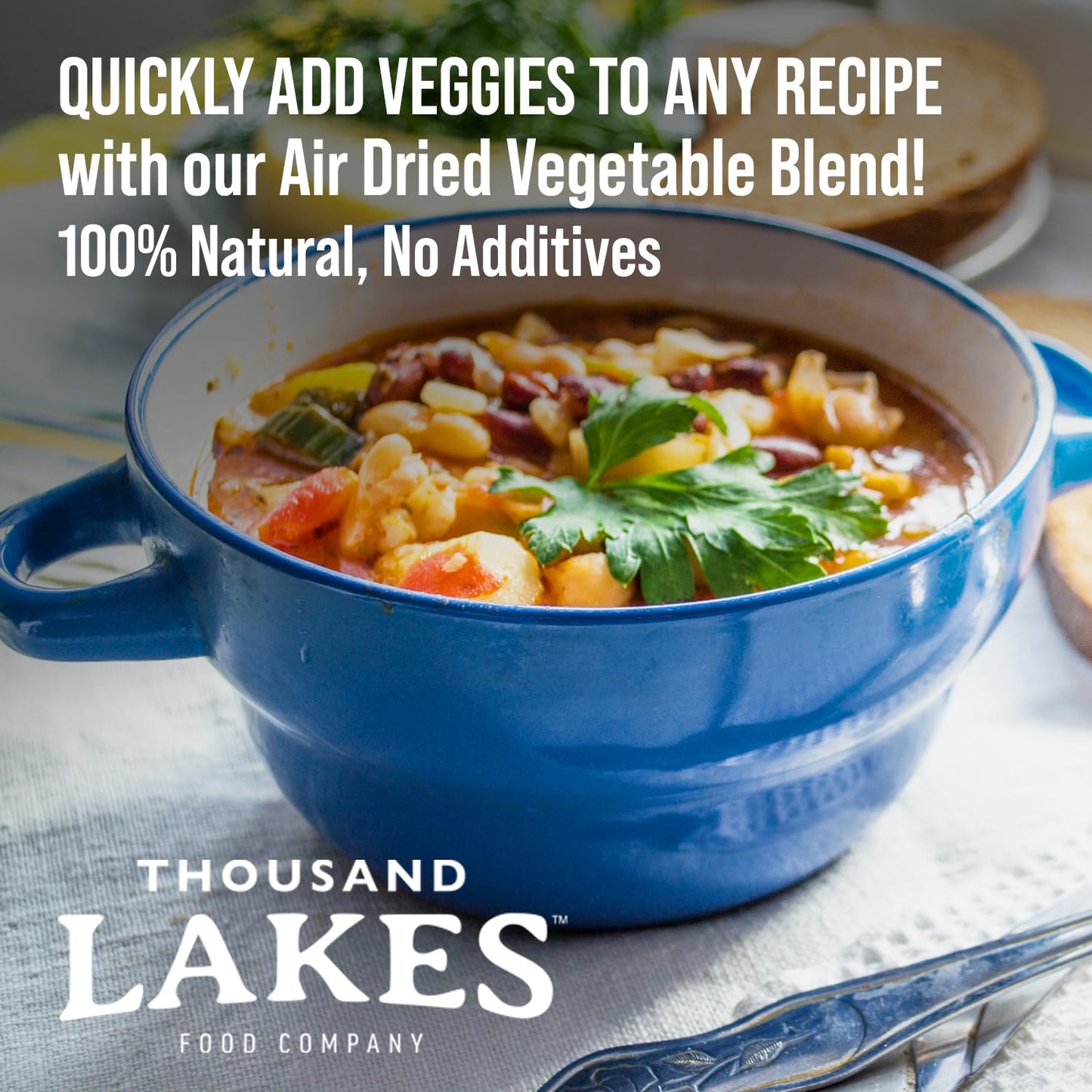 Thousand Lakes Dried Mixed Vegetables Select Soup Blend - Bulk - 2 Pounds | 100% Veggies | No Added Salt