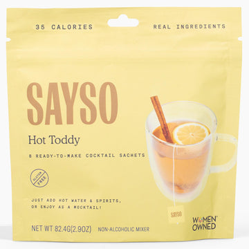 SAYSO Hot Toddy Cocktail Tea Bags - Organic, Gluten-Free, Non-GMO - Infuses with Cold Water - 8 Count