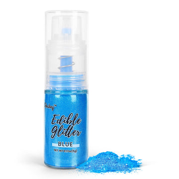 Navy Blue Edible Glitter Spray, 5g Edible Glitter for Cocktails, Cobakey Luster Dust Edible for Cake Decorating, Drinks, Baking,