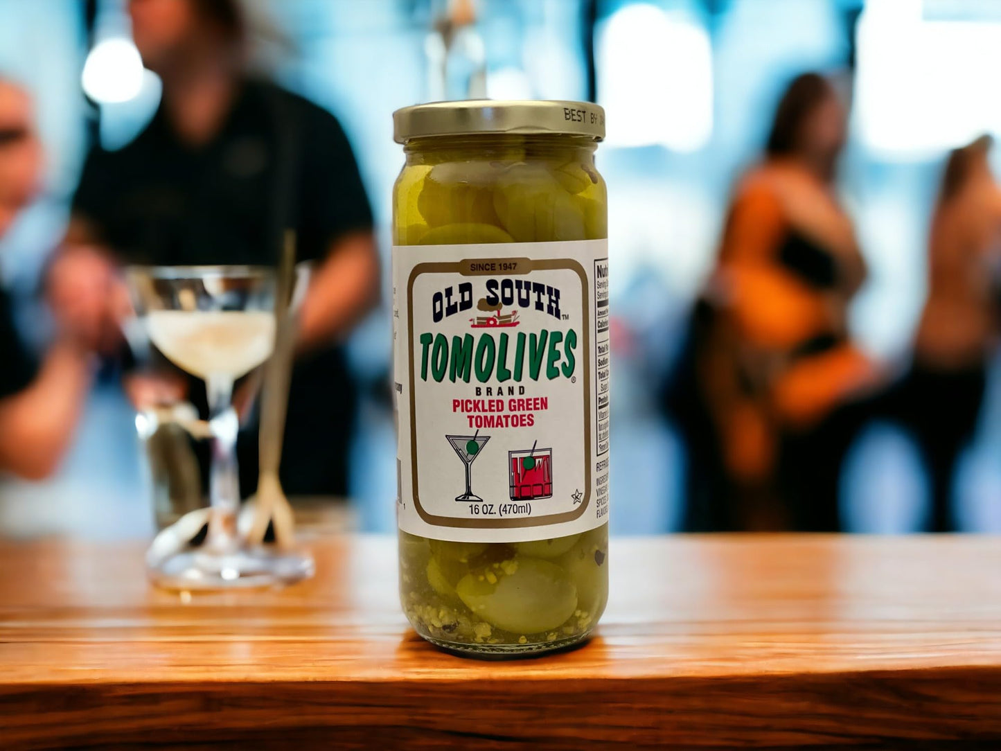 Old South Tomolives Pickled Green Tomatoes, 16 Ounce, 1 Pound, Pack of 1
