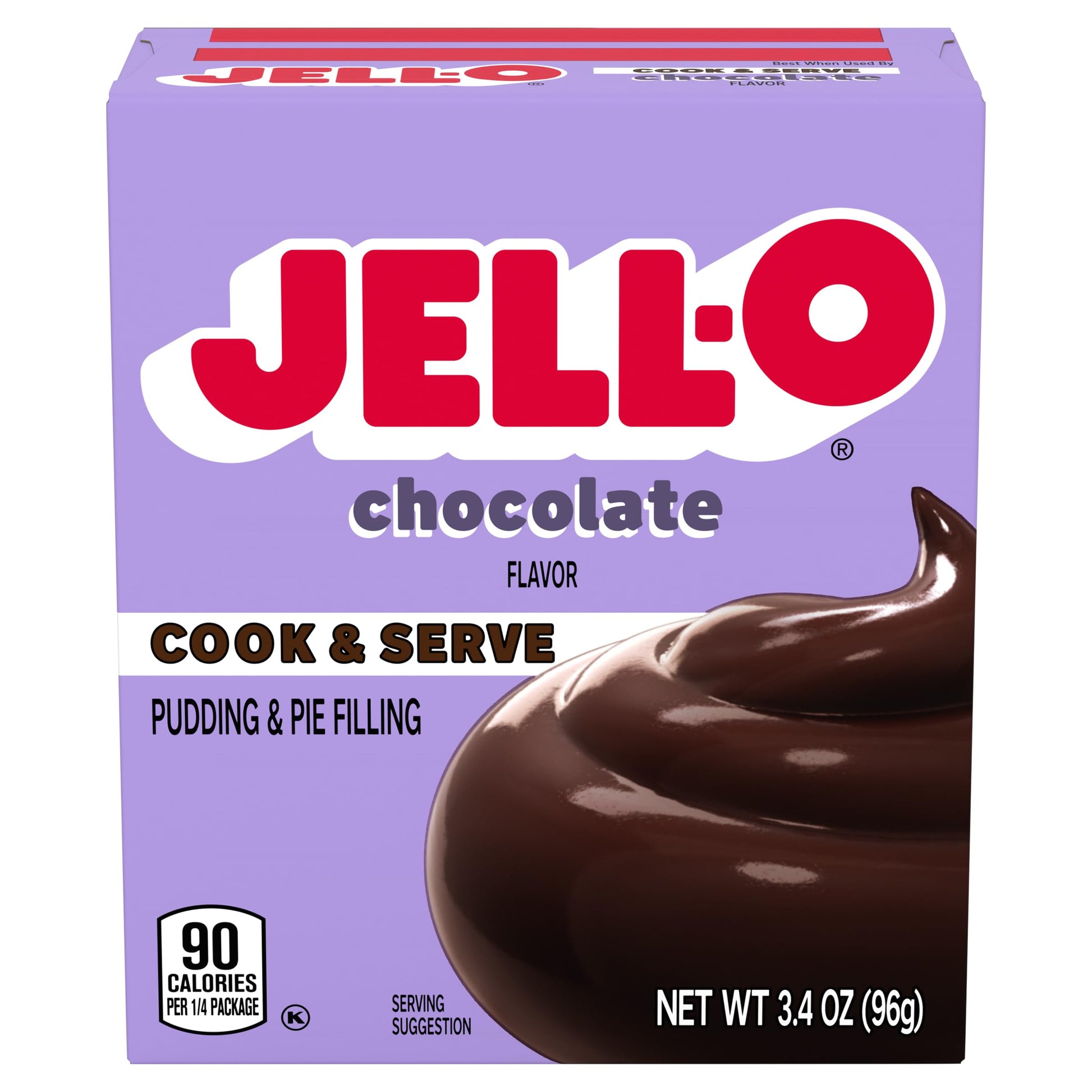 Jell-O Cook & Serve Chocolate Pudding & Pie Filling Mix (24 ct Pack, 3.4 oz Boxes)