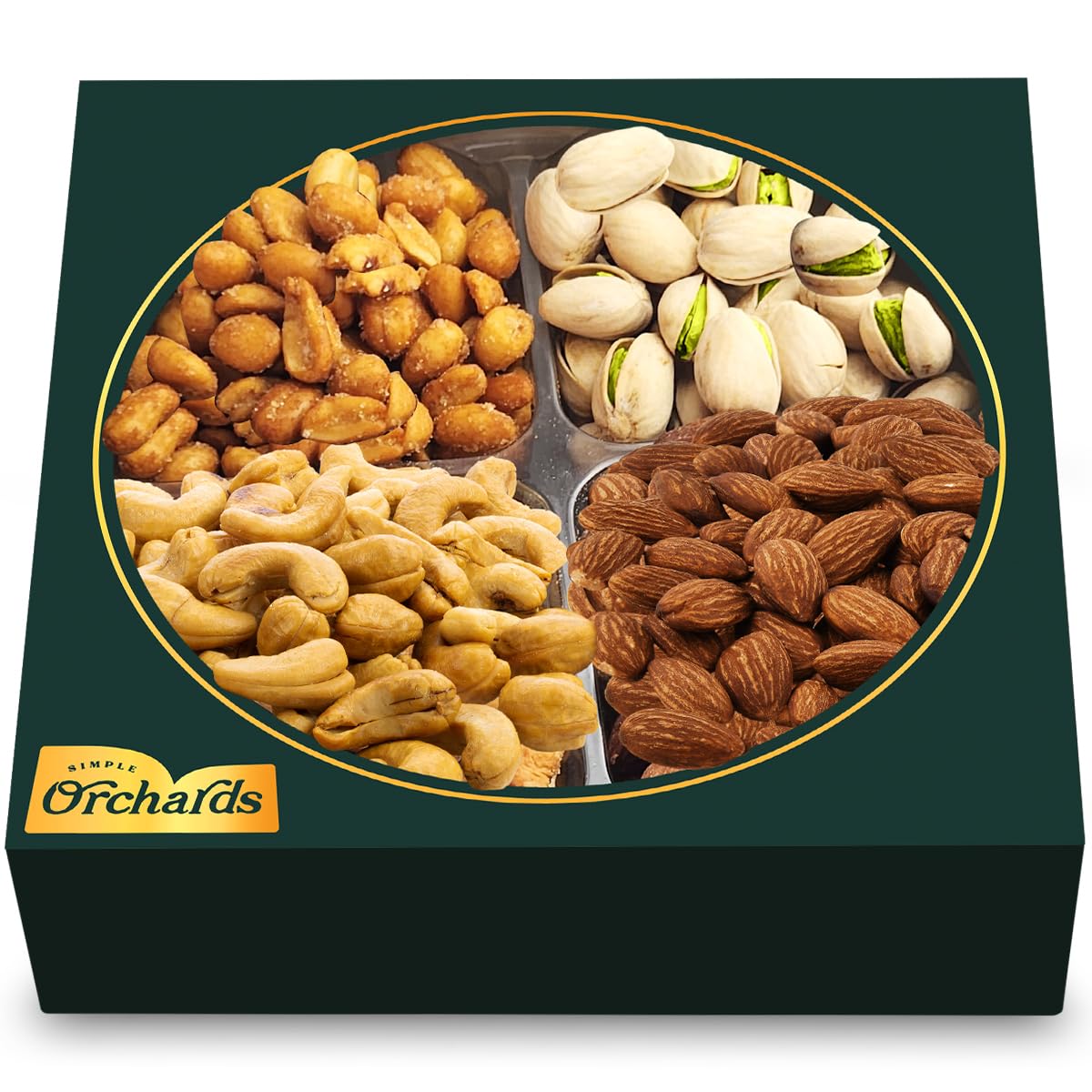 Nuts Gift Basket - Gift Basket Of Cravings Gourmet Nuts Collection, Healthy Kosher Snacks, Premium Mixed Nuts Gift Box Bouquet P