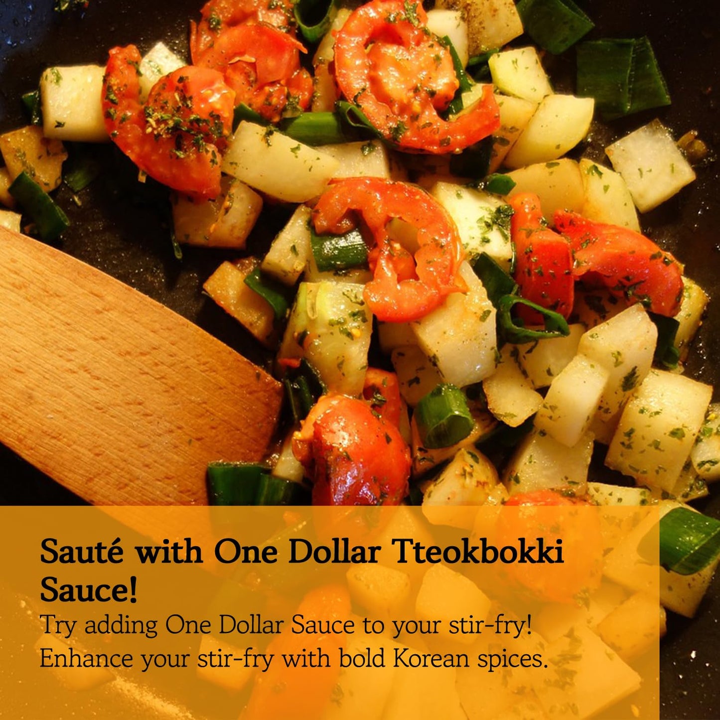 One Dollar Tteokbokki Sauce Mix (10 Pack,1 Serving Each), Level 2 Original, Authentic Korean Powder Sauce For Rice Cakes, Stir-F