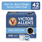Victor Allens Coffee Donut Shop Blend Medium Roast Single Serve Pods 42 Count Brown