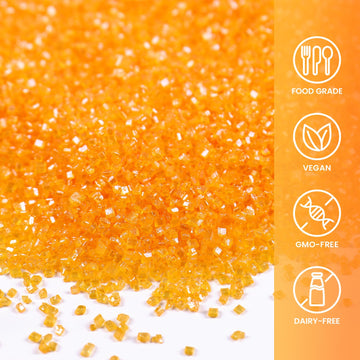 Yellow Sprinkles For Cake Decorating, 4.02Oz Yellow Sanding Sugar Sprinkles, Edible Glitter Sprinkles For Cupcake Toppers Baking