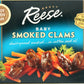 Reese Smoked Baby Clams, 3.66-Ounce Pack of 10, Model 00002763