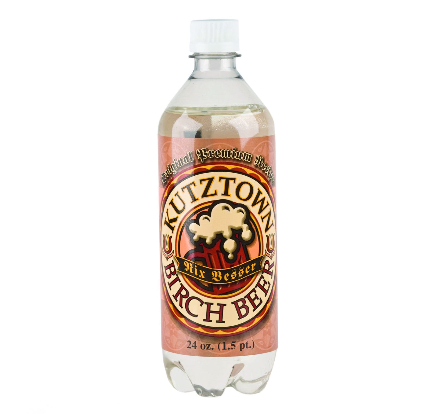 Amishtastes White Birch Malt Drink  Kutztown Nix Besser Pa Dutch Style  24 Oz. (Pack Of 8)