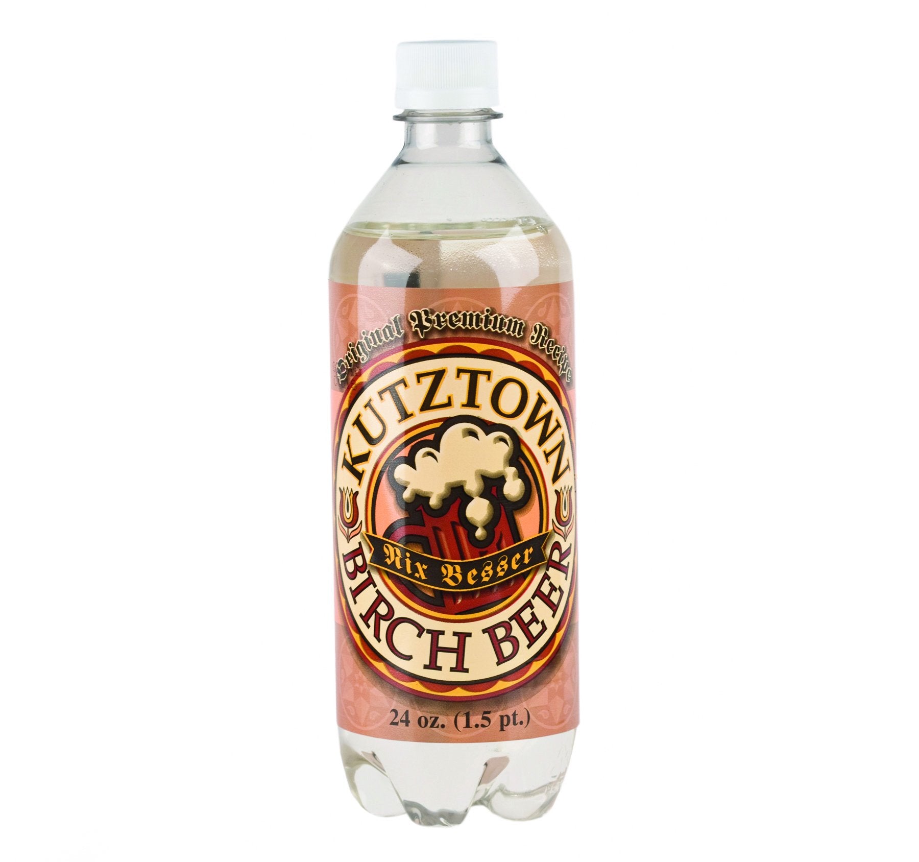 Amishtastes White Birch Malt Drink  Kutztown Nix Besser Pa Dutch Style  24 Oz. (Pack Of 8)