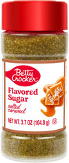 Betty Crocker Salted Caramel Flavored Sugar - Sweet and Salty Finishing Sugar Topping for Cookies, Coffee & Treats, 3.7 oz