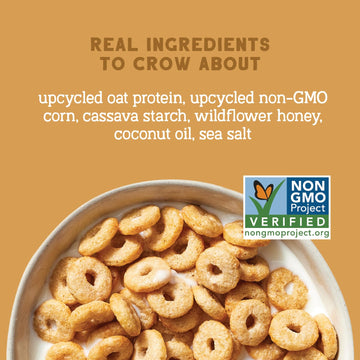 Seven Sundays Oat Protein Cereal, Simply Honey, 8 Oz Bag (Pack of 6), Gluten Free, 5g Upcycled Protein, 0g Refined Sugar, Crunch