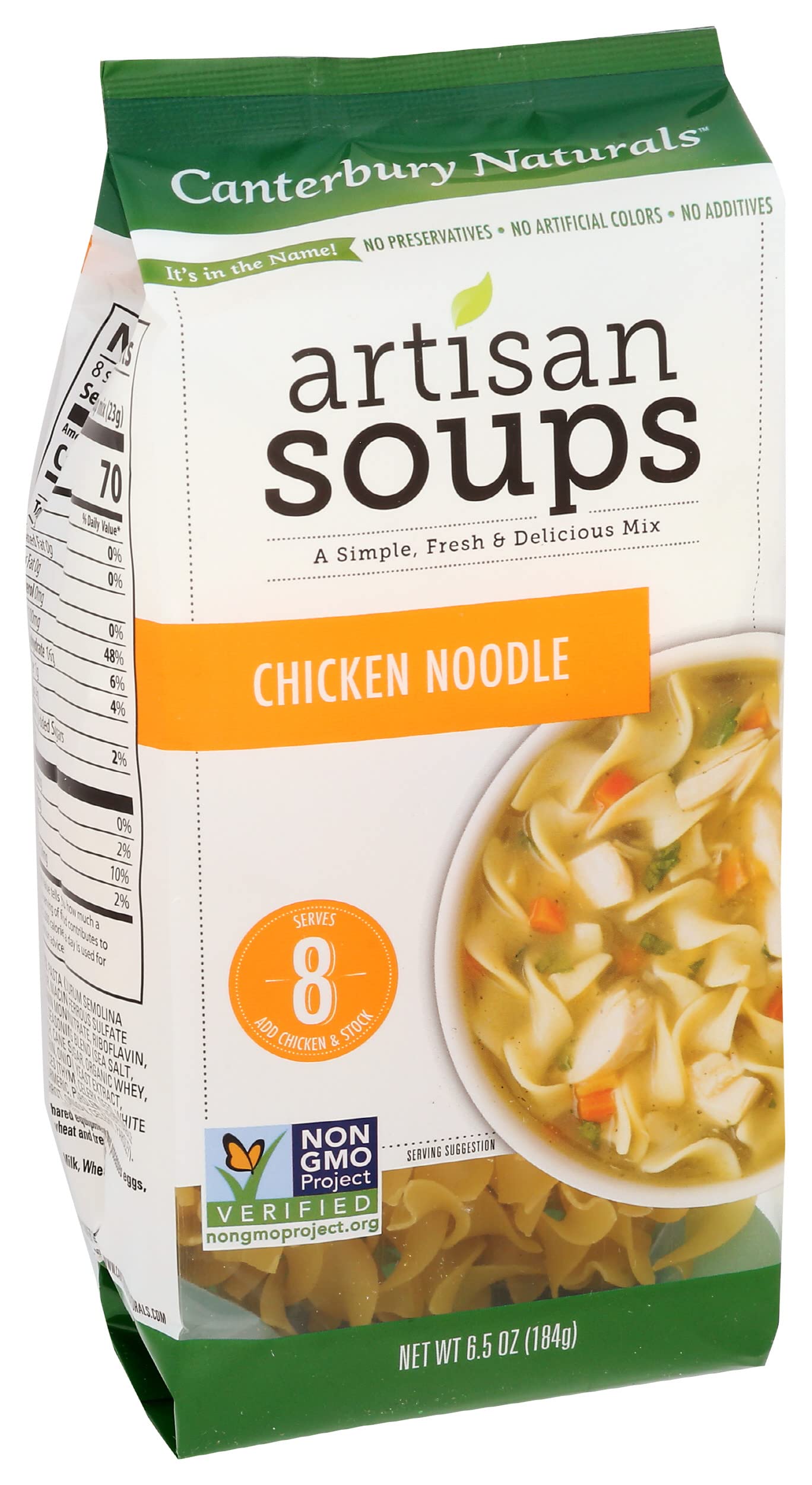 Canterbury Naturals Artisan Soup Mix, Chicken Noodle Soup Mix, Non-Gmo, Makes 8 Servings, 6.5-Ounce Bag (Pack Of 3)