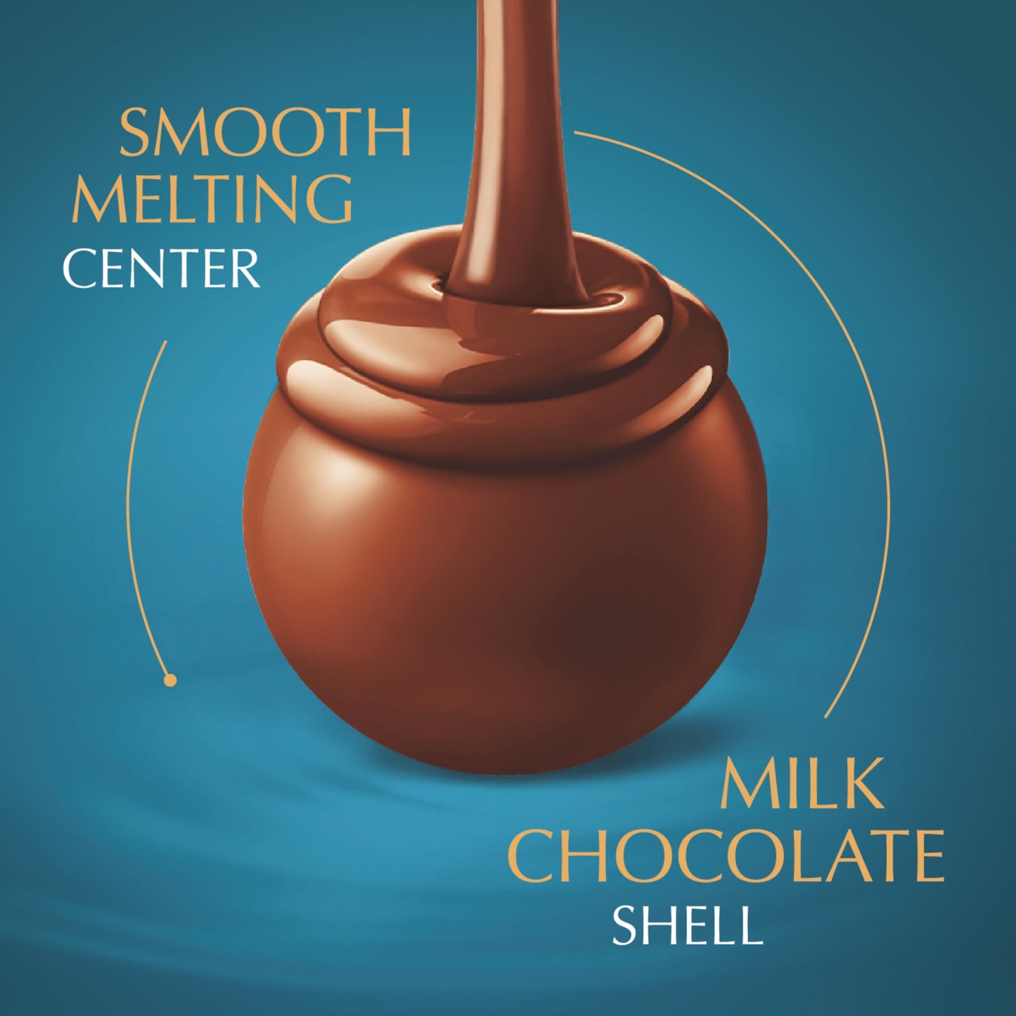 Lindt Lindor Sea Salt Milk Chocolate Truffles, Milk Chocolate Candy With Smooth, Melting Truffle Center, 25.4 Oz, 60 Count