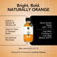Dolce Flav Natural Orange Food Coloring - 2 oz Bright Plant-Based Liquid Dye | Water-Soluble Color for Baking, Drinks & Desserts