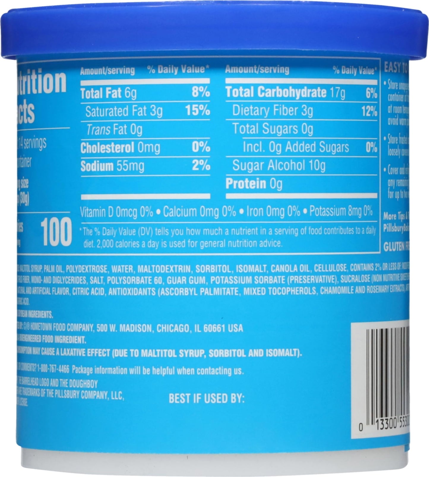Pillsbury Zero Sugar Frosting Bundle, Chocolate & Vanilla, 3 Piece Set with Spatula cutting too